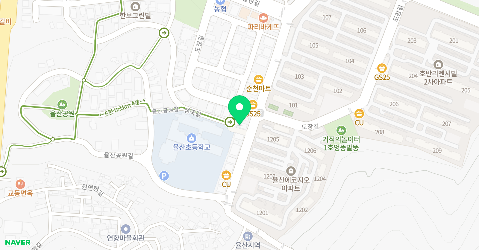 율산 푸르넷 위치