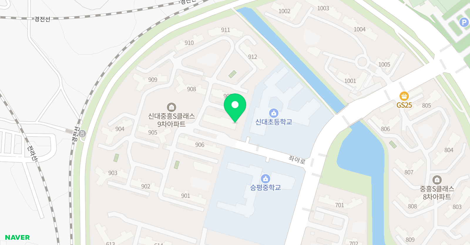 류피아노학원 위치