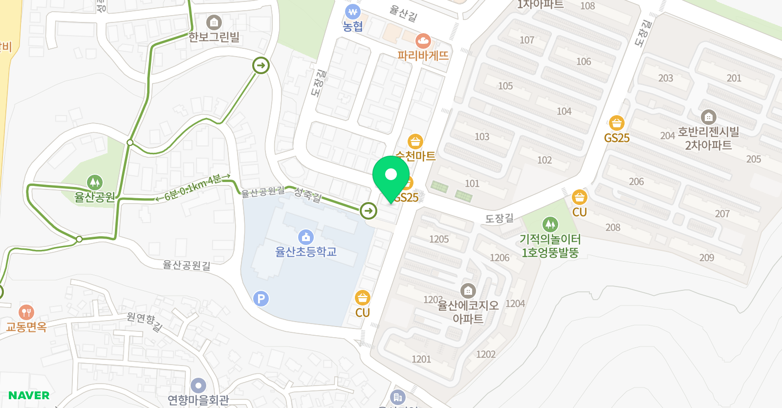 이엘 영어학원 위치