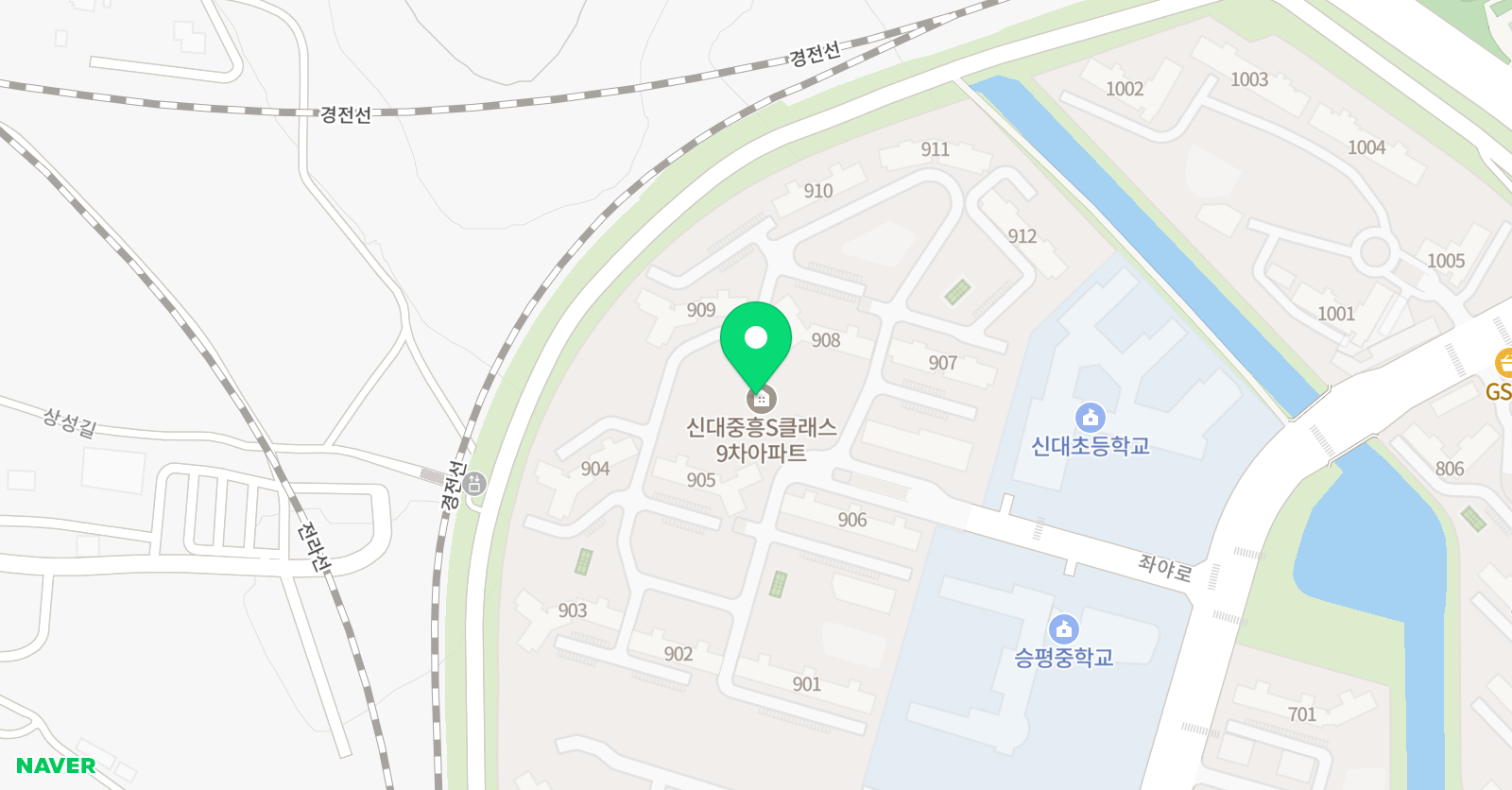 딱풀리는수학 신대중흥9차점 위치