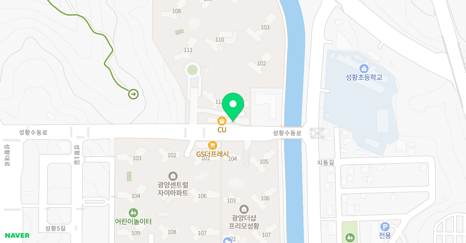 뮤엠 영어교습소 성황점 위치