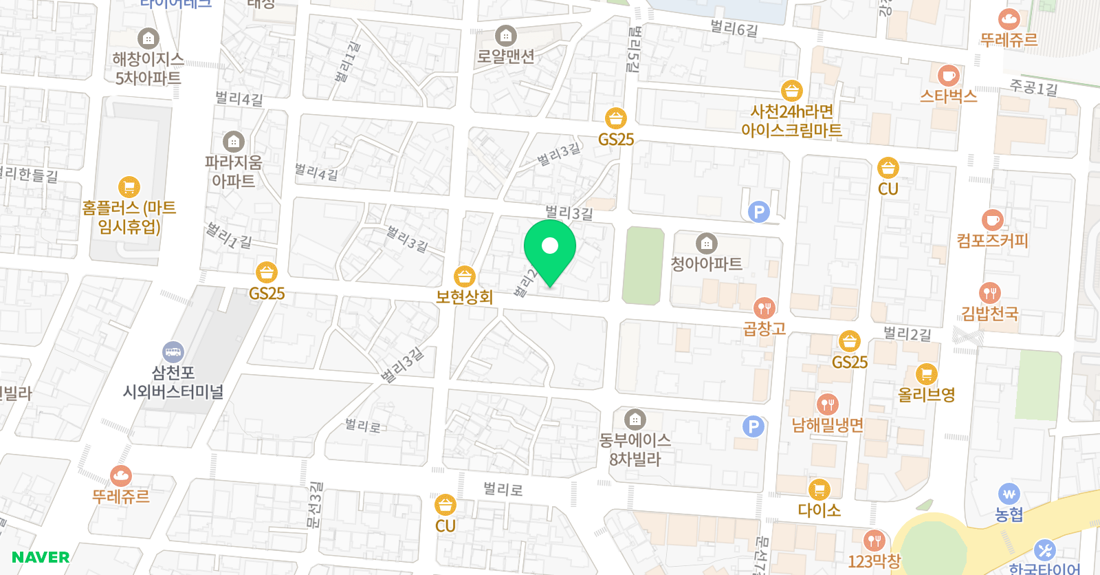 뮤즈 실용음악학원 위치