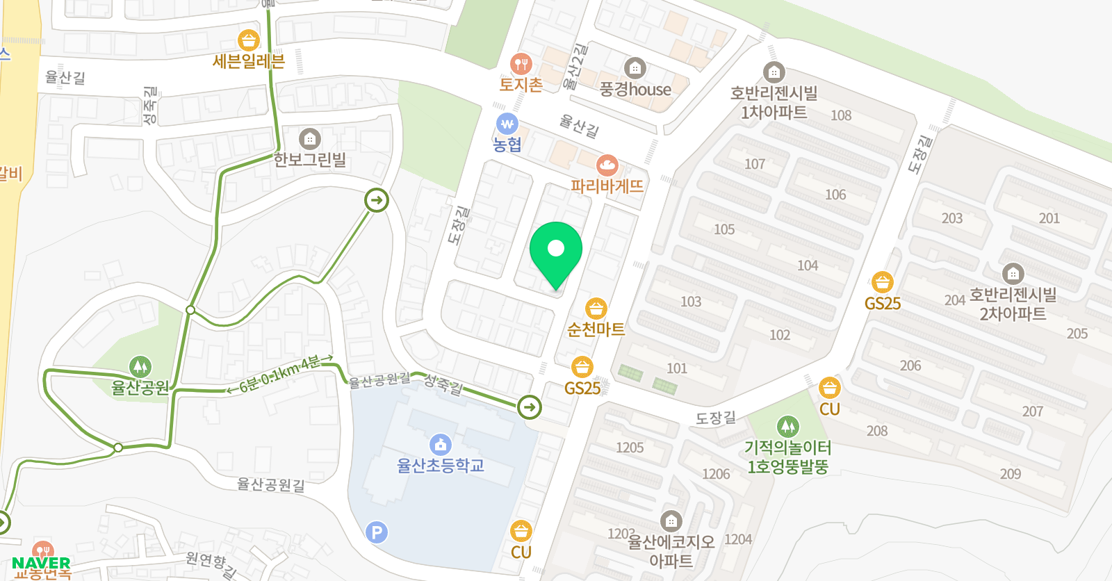 YBM잉글루 상승어학원 위치