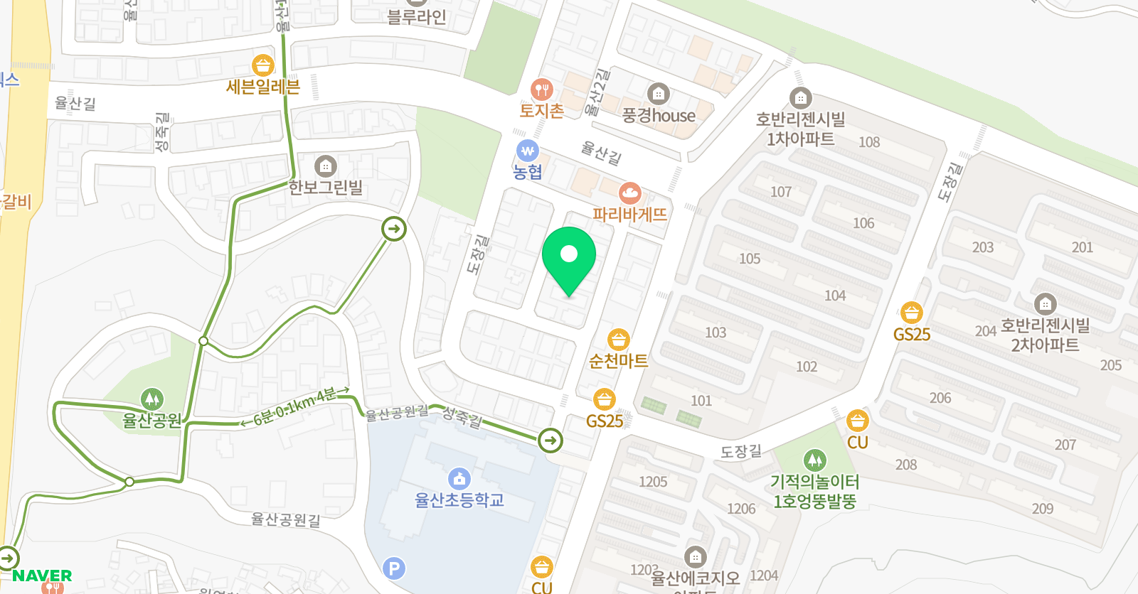 매쓰플랜수학연향학원 위치