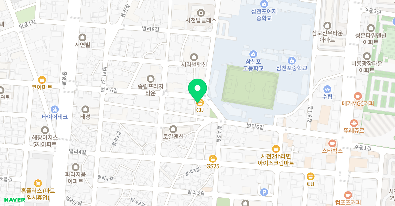 늘솜 창의미술학원 위치