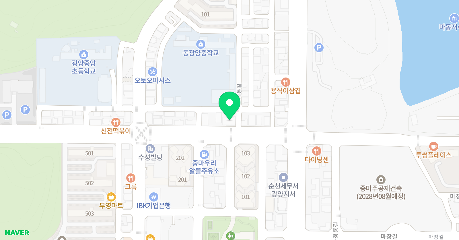 YBM ECC 광양 위치