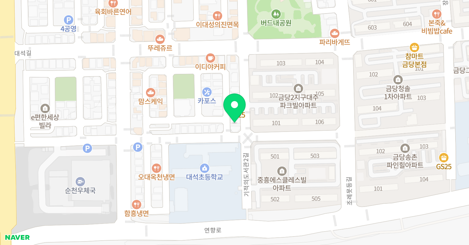 리프 영어수학원 위치