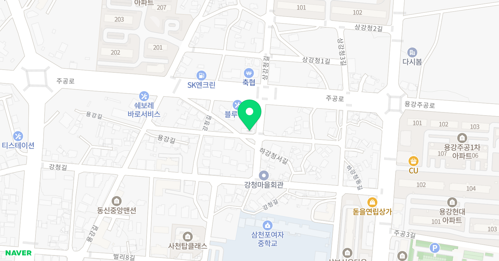 어학원 봄 위치