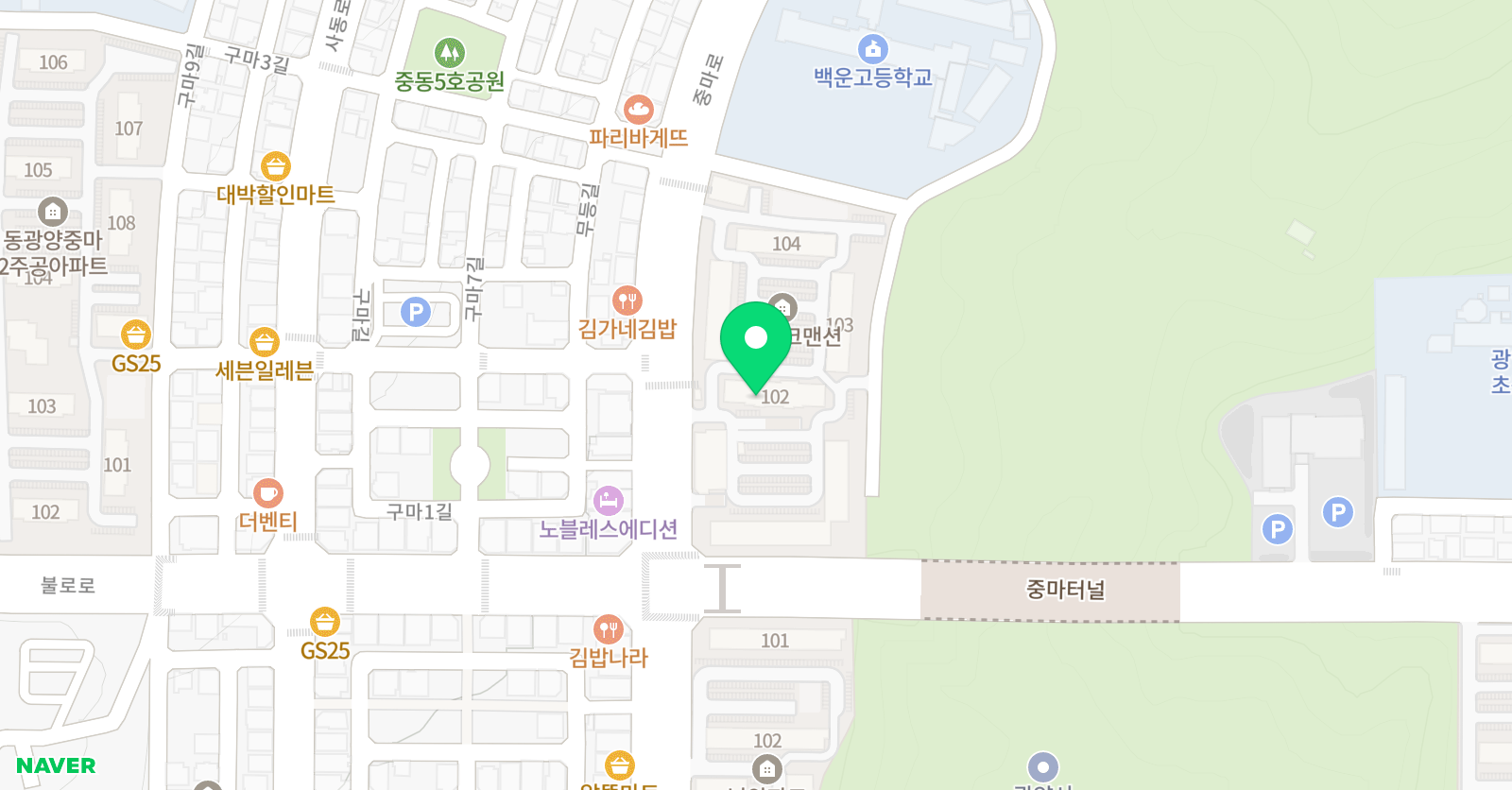 솔루니 중마동 홈스쿨 위치