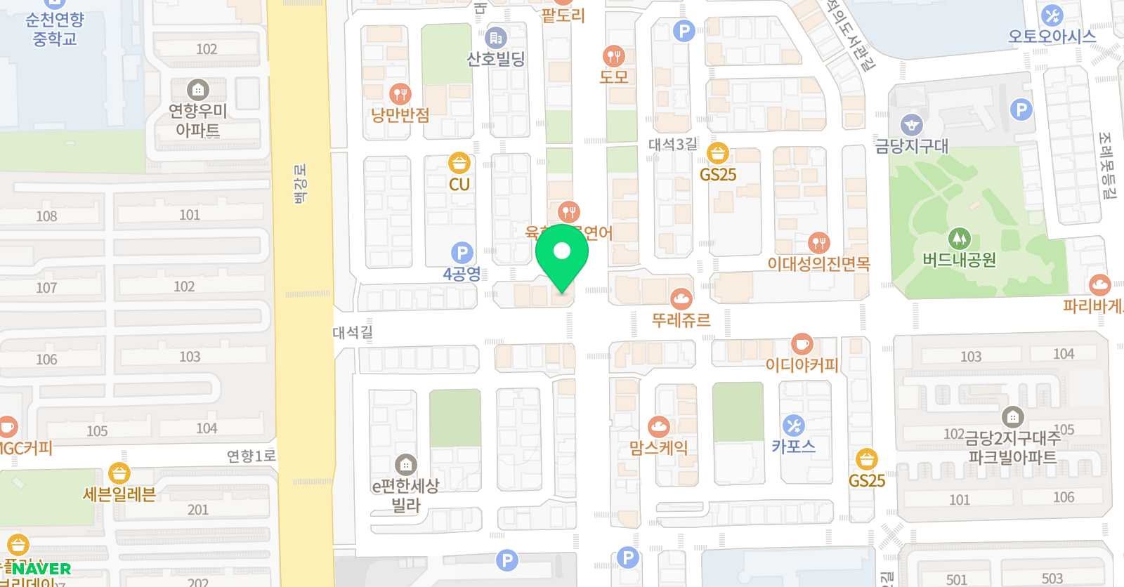 민스키즈클럽 영어학원 위치