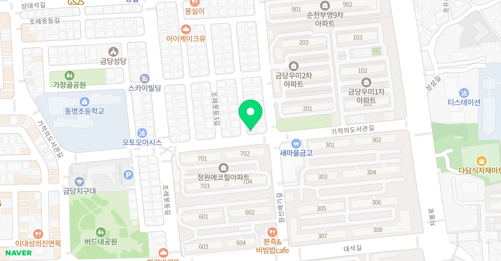 유니팝 순천금당센터 위치