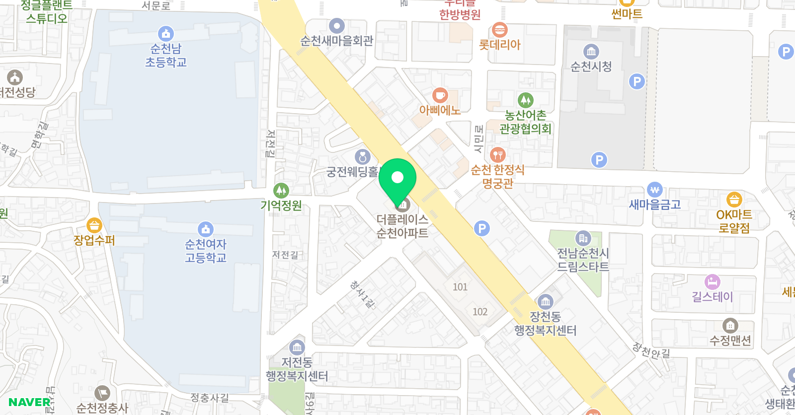 순천그린섬 미술학원 위치