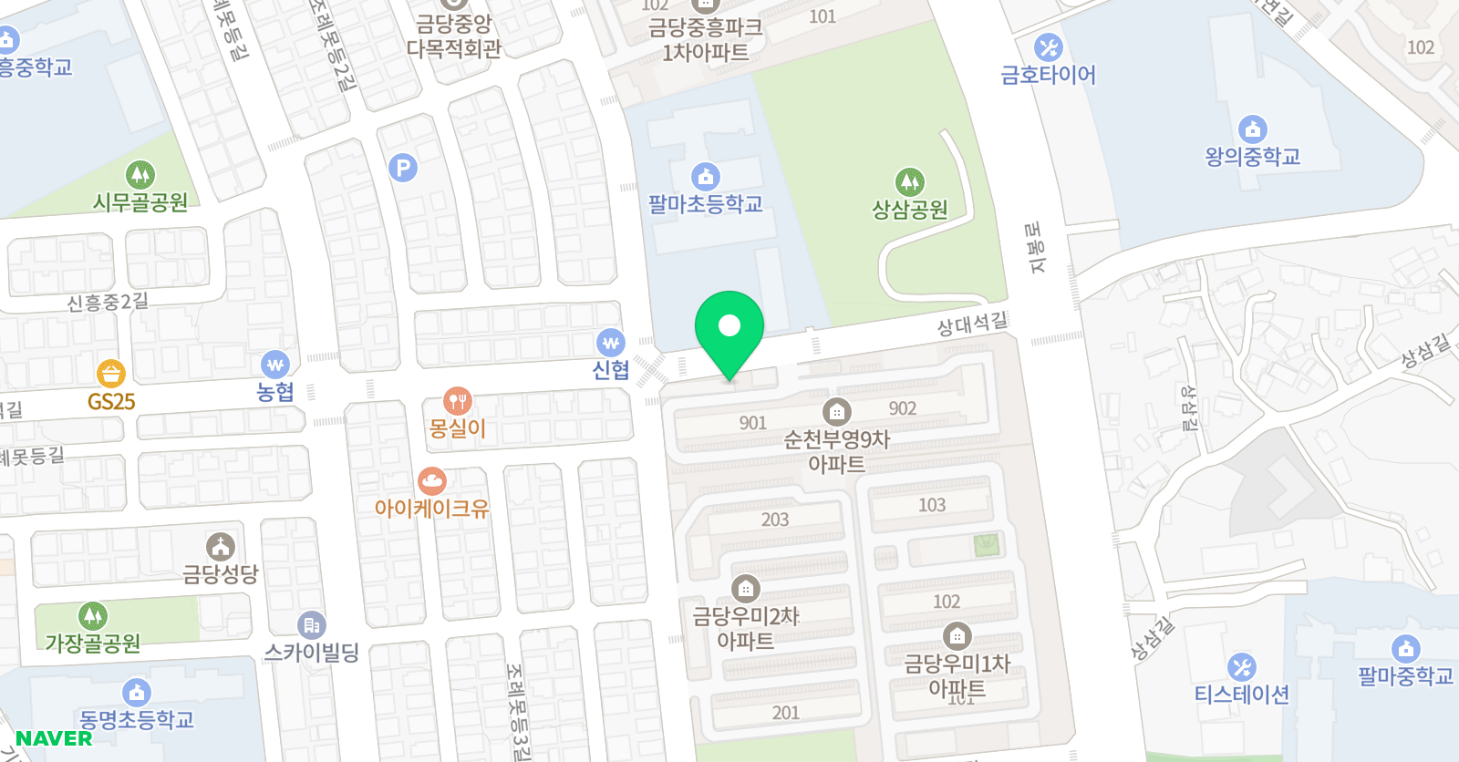 푸르넷 마루학원 위치