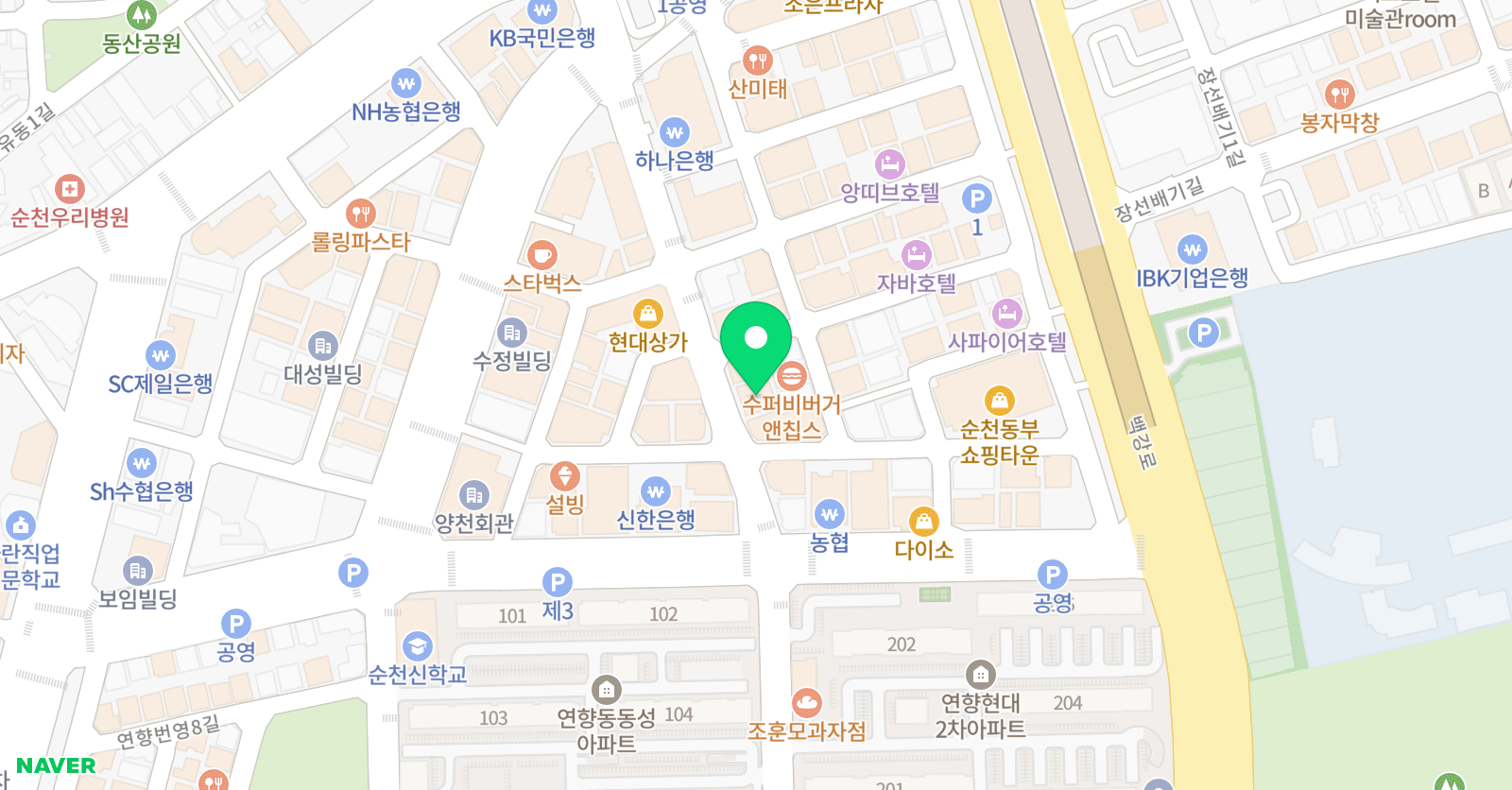 TD 댄스학원 위치