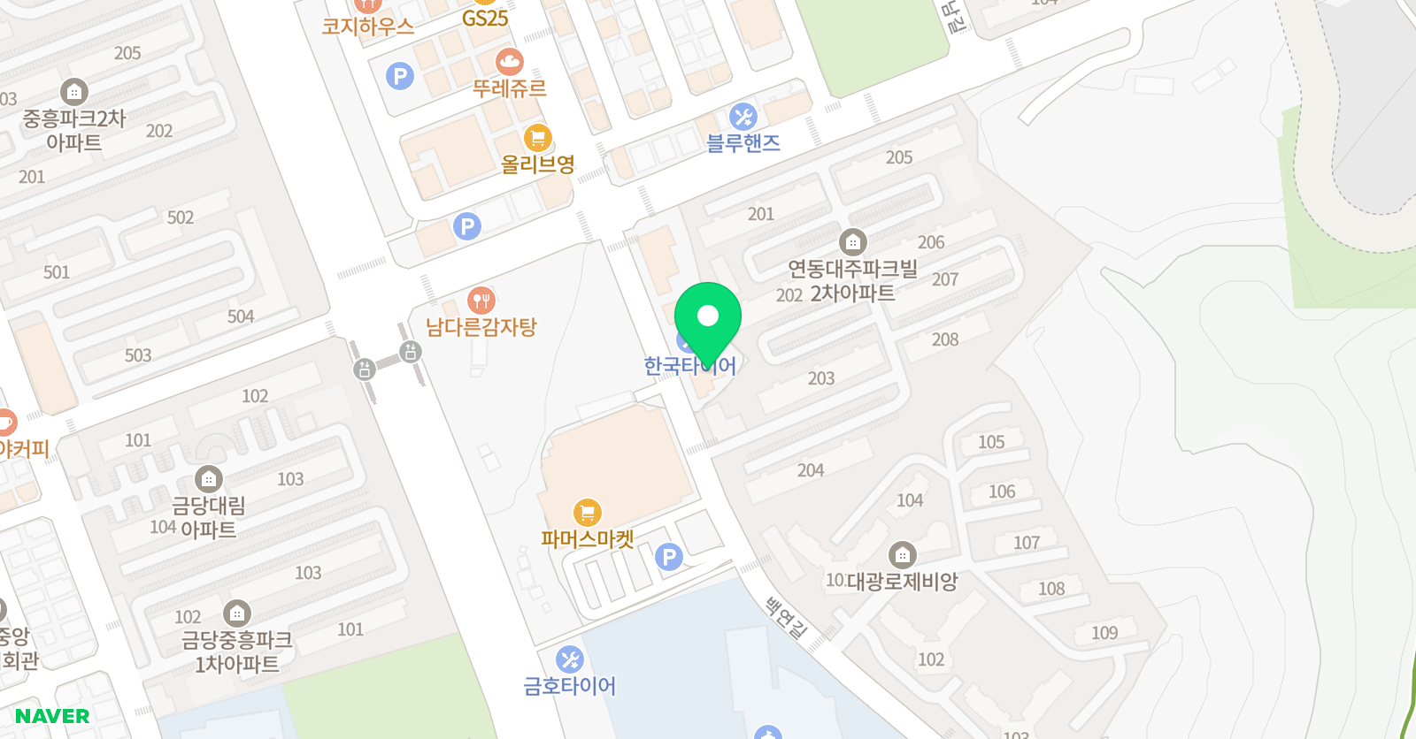 루체테 어학원 순천금당캠퍼스 위치