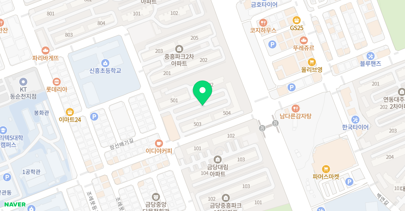 금당보스톤피아노학원 위치