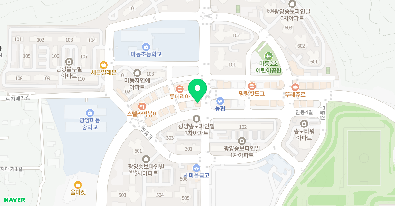 타임 영어학원 위치