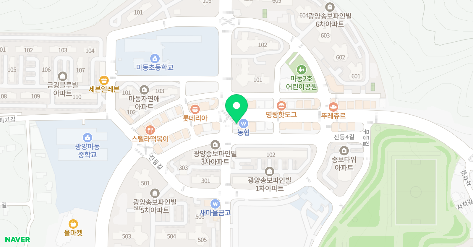 음사랑 음악전문학원 위치