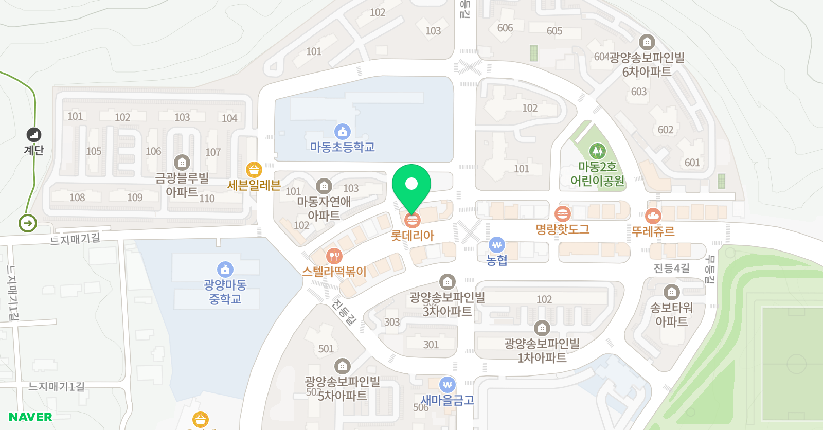 유투엠 광양중마캠퍼스 위치