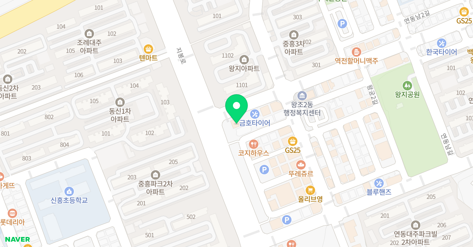 윤우현 영어수학학원 위치