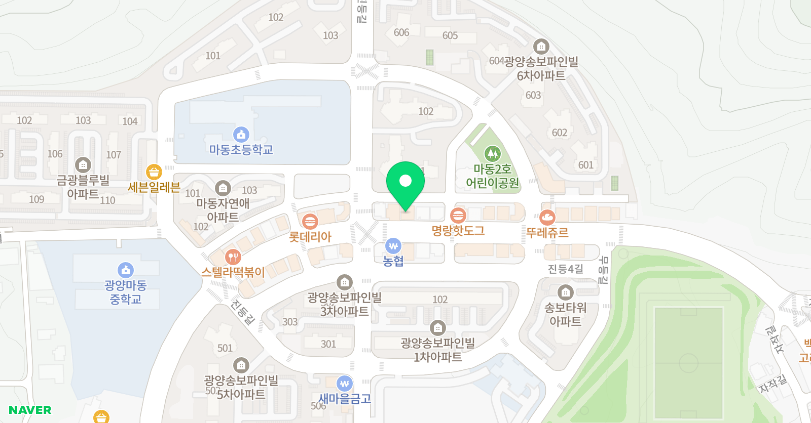 에듀TOP 수학학원 위치