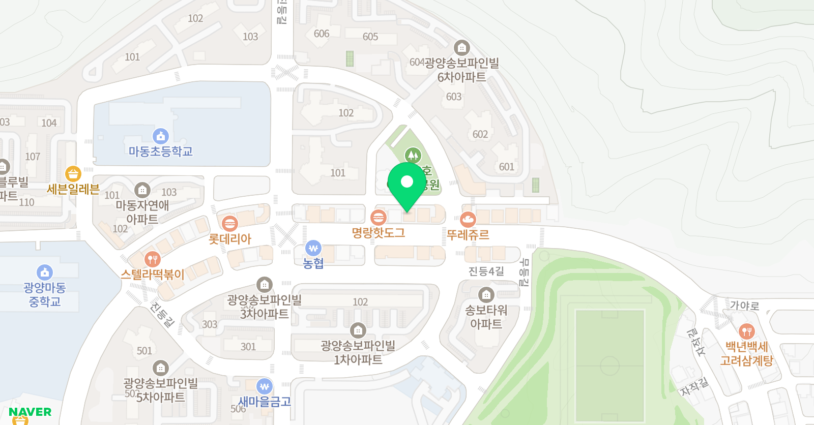화이트 음악학원 위치