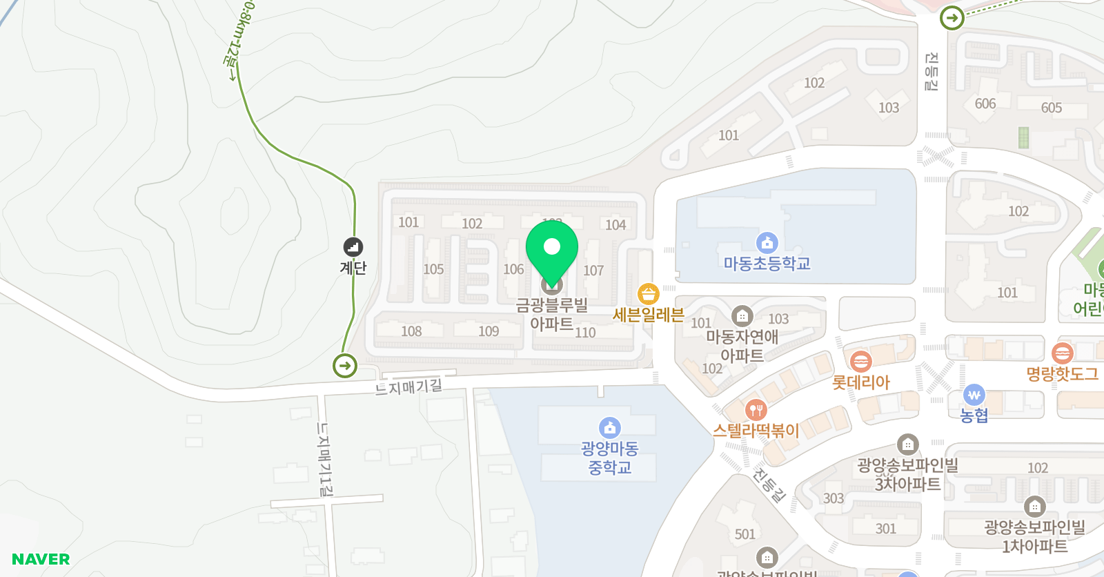 푸르넷공부방 블루빌 우등생 공부방 위치