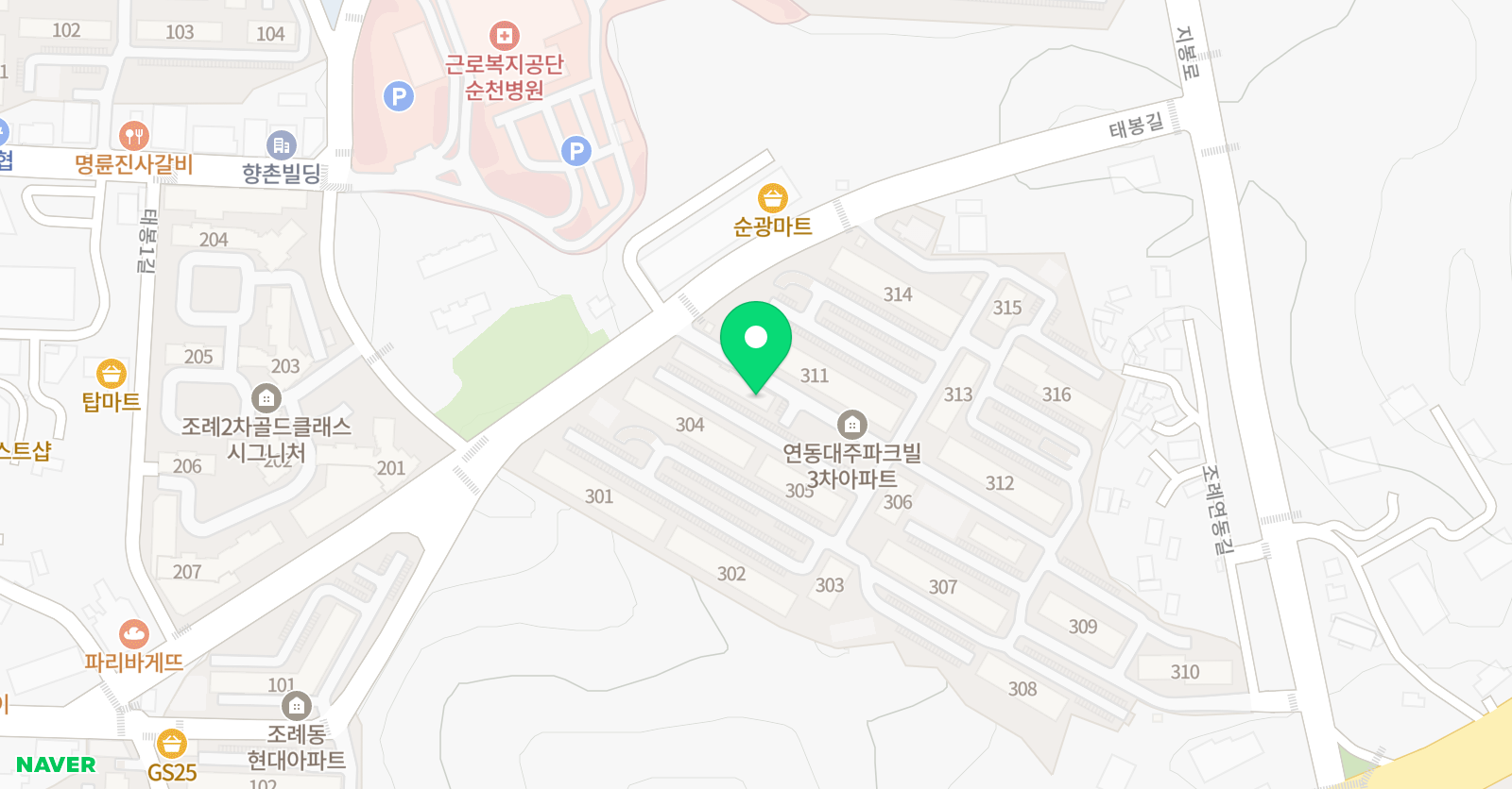 스마트해법영어 순천행복교실 위치