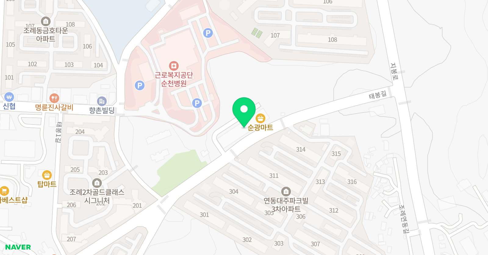 미라클 학원 위치