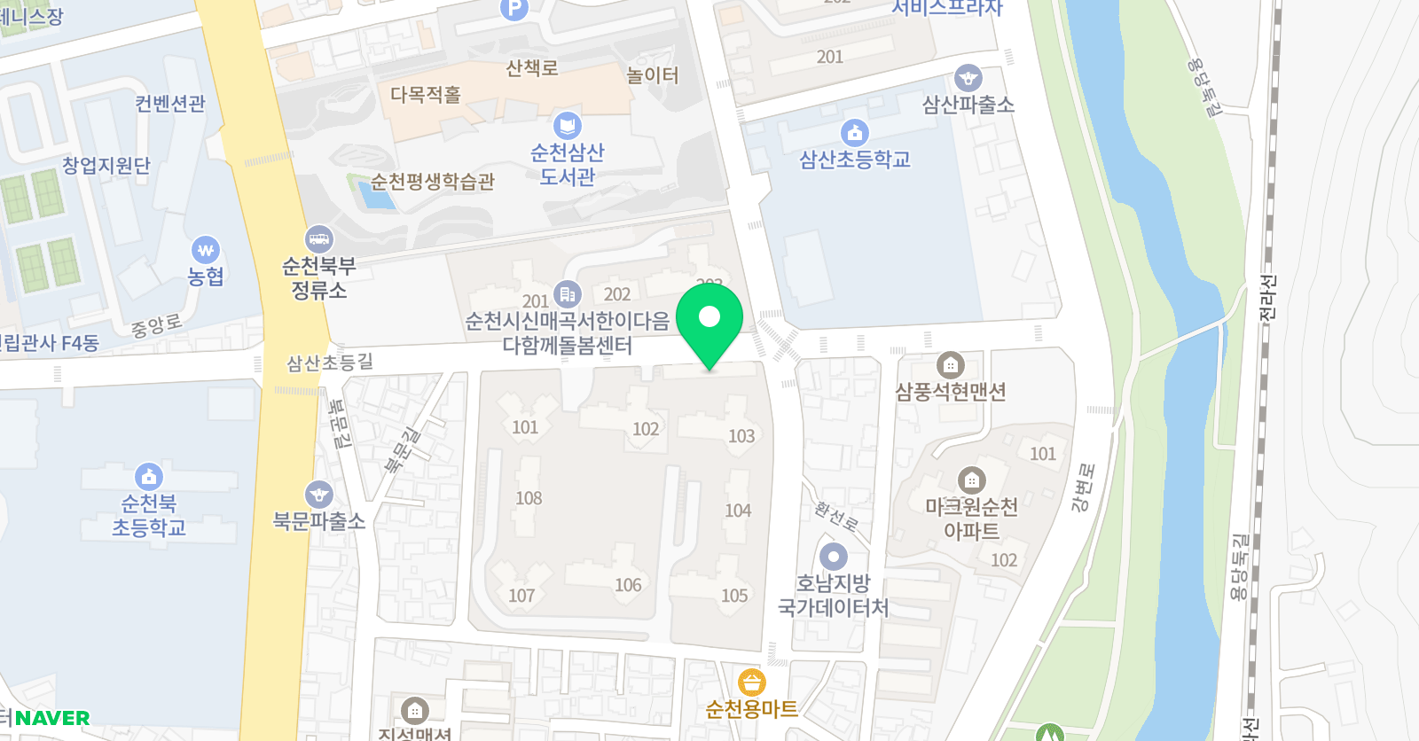 크리아트 순천서한원 위치