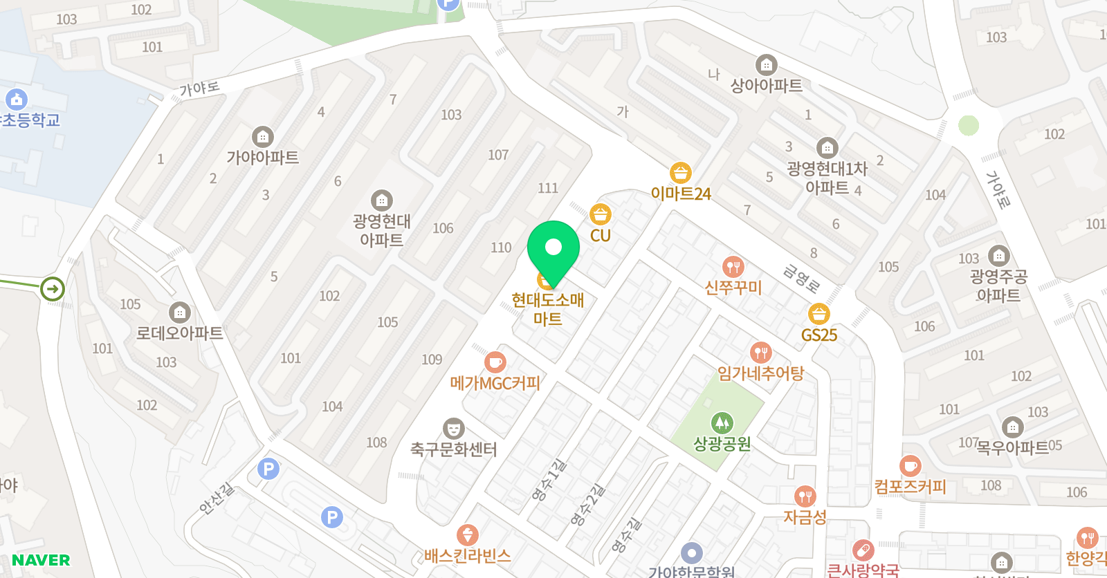 엘리트 태권도장 위치