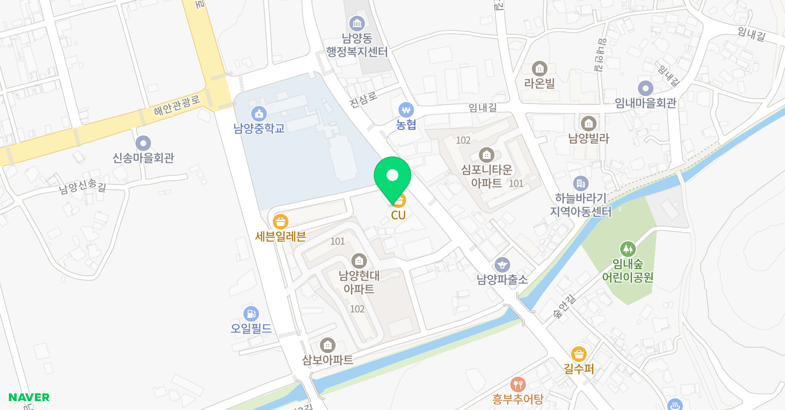 삼성 영어 남양 학원 위치