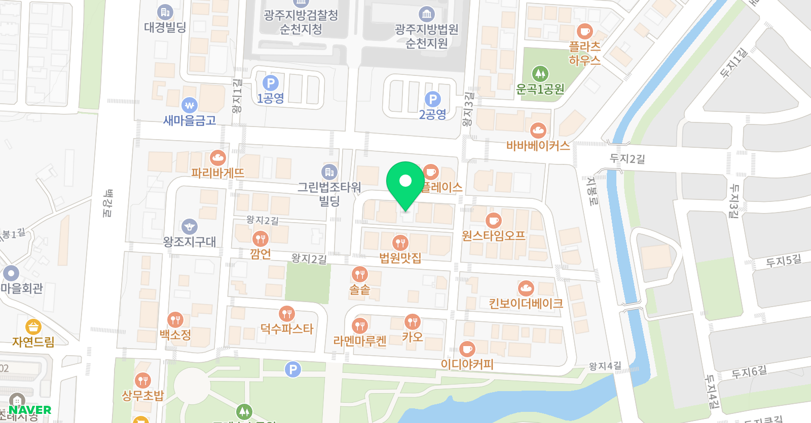 영렘브란트 순천왕지센터 위치