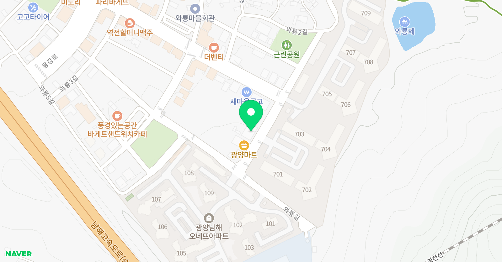 스마트해법 수학 송보프라임 학원 위치
