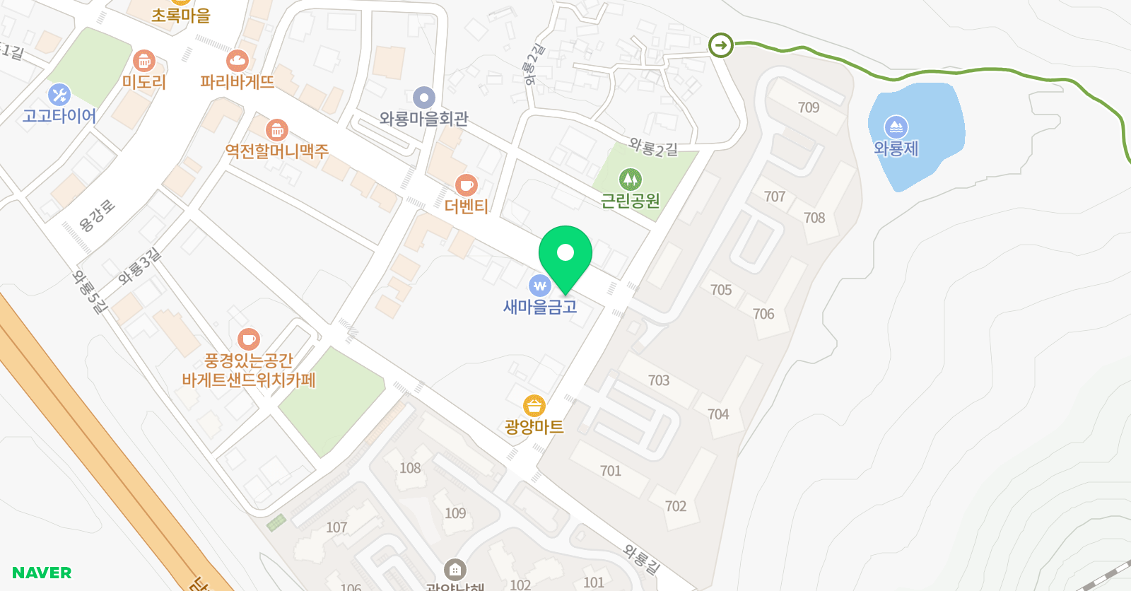 능률 영어수학학원 위치