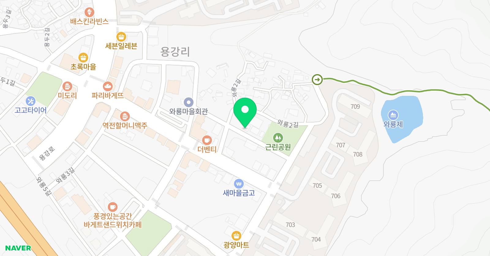 생각숲 논술보습학원 위치