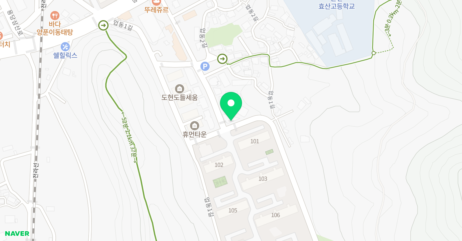 삼성 영어 순천용당교실 위치