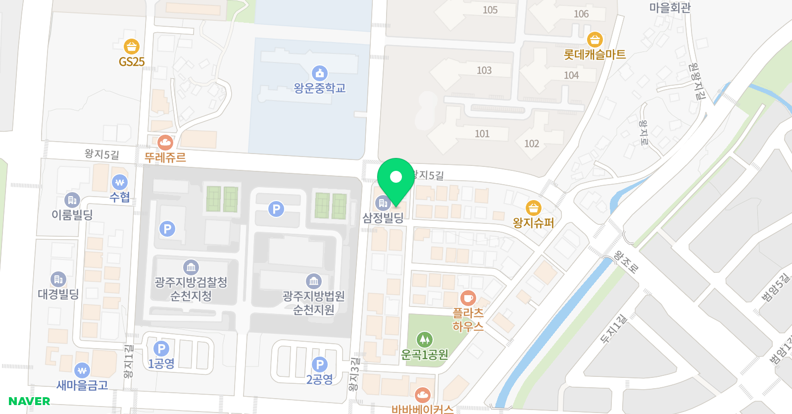 에이프릴 어학원 전남순천캠퍼스 위치