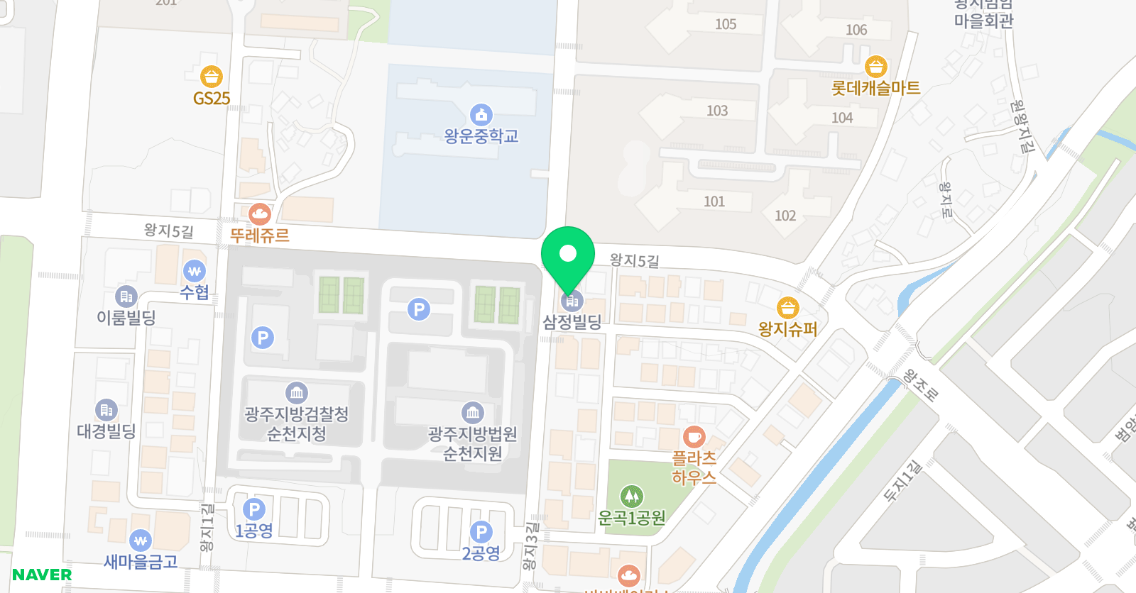 리틀팍스어학원 순천왕운센터 위치
