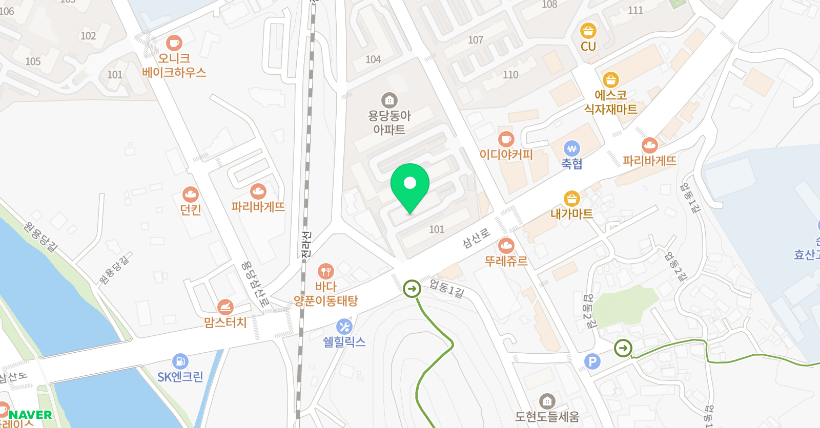 스마트해법영어 팀쌤 학원 위치