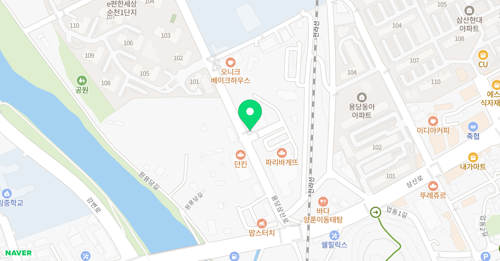 공터 영어 JH 영어전문학원 위치