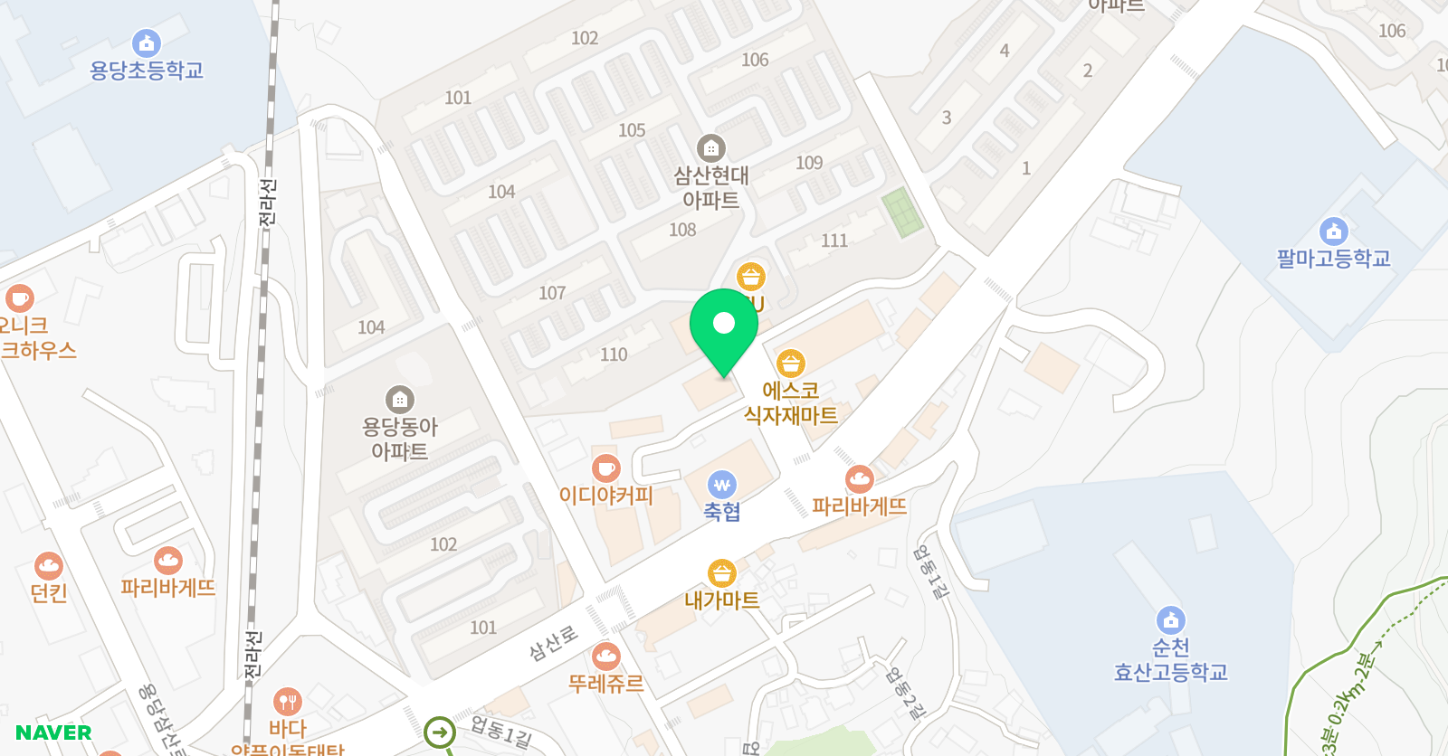 인서울 학원 위치