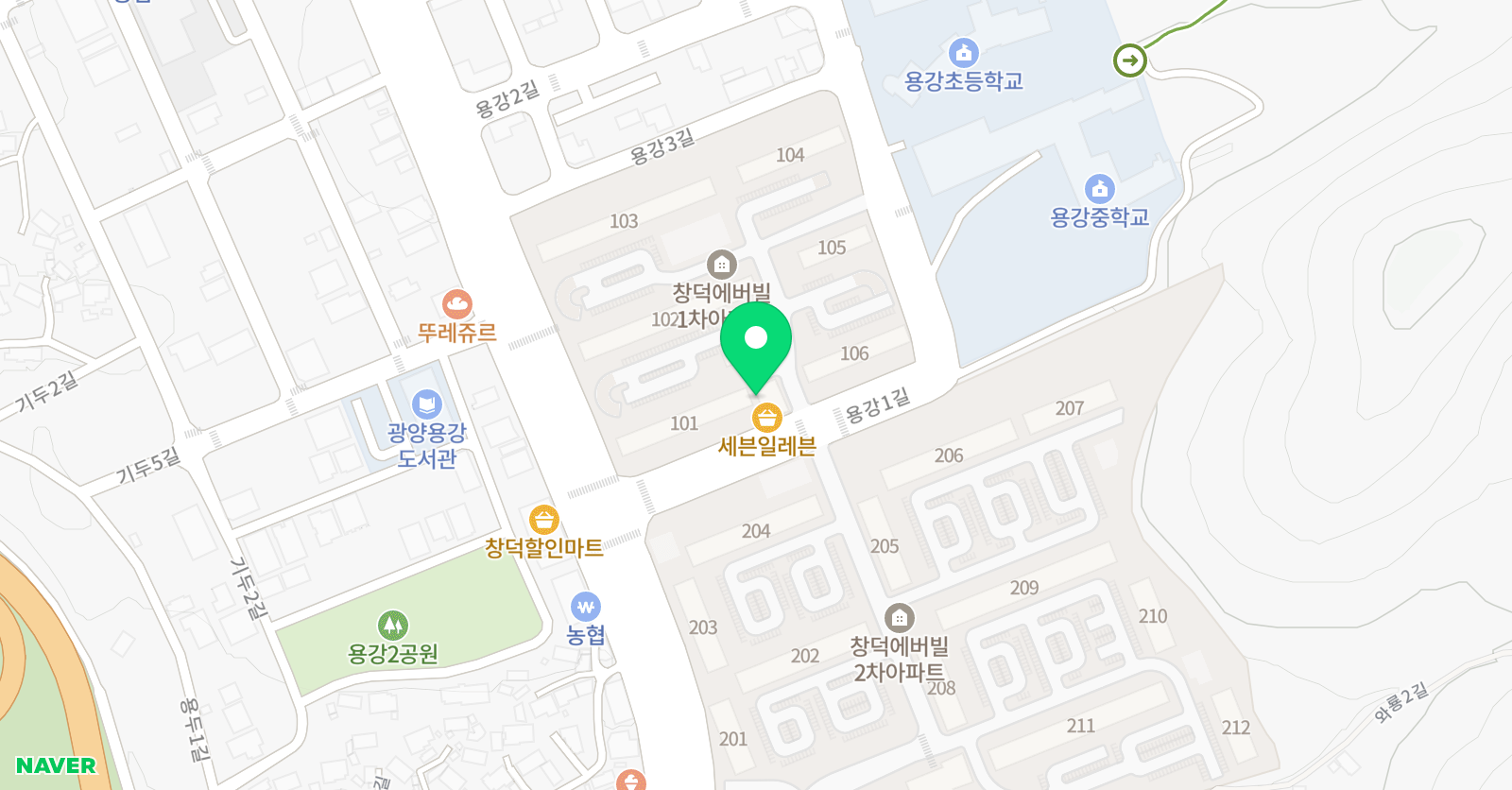 용강 태권도 위치