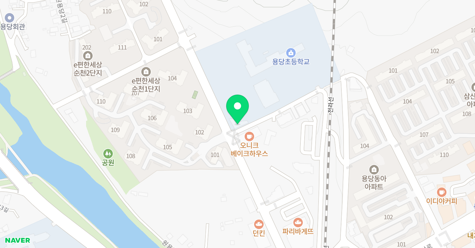 공필왕책통클럽용당센터 독서논술교습소 위치