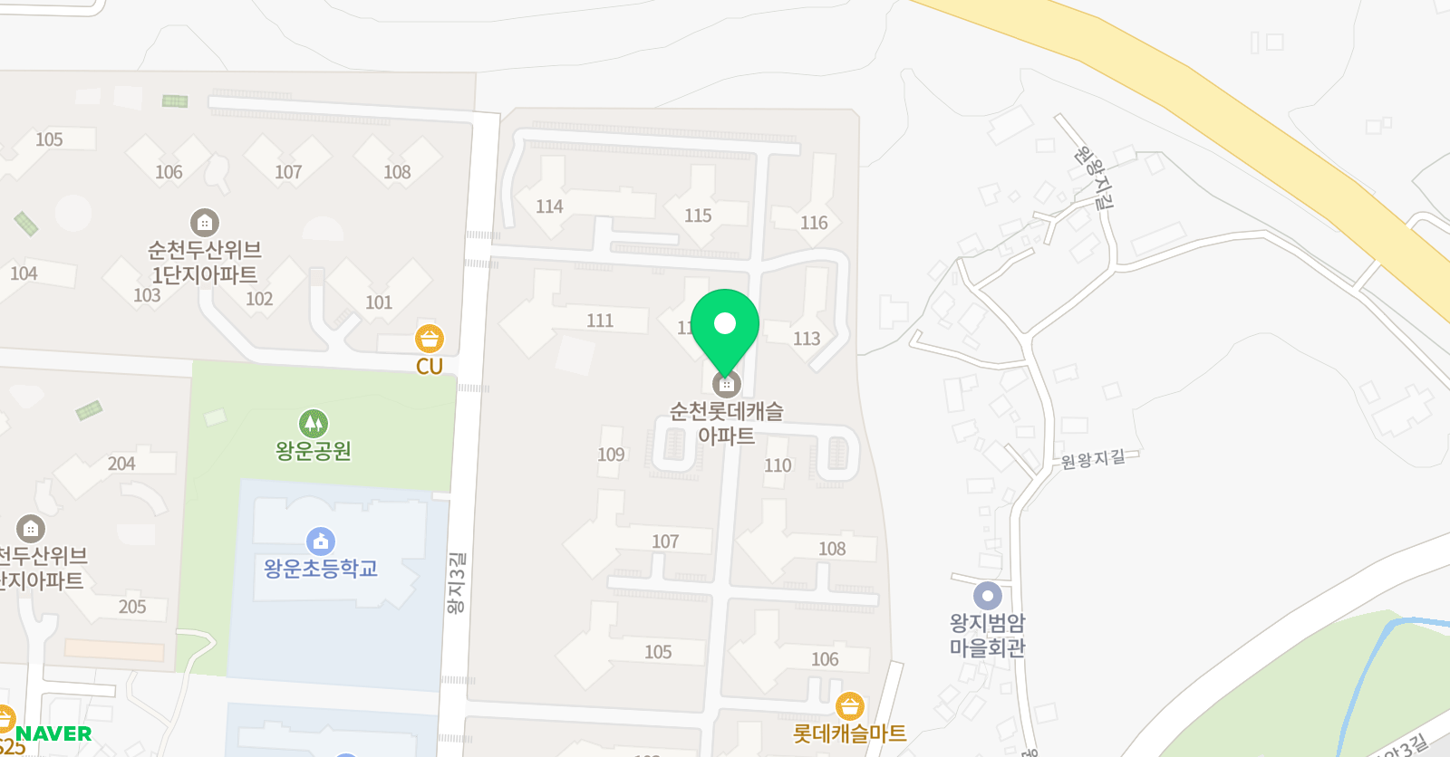 책통클럽공필왕 순천롯데캐슬점 위치