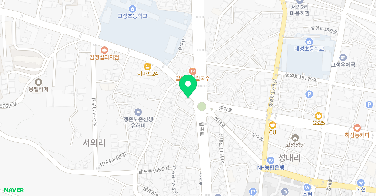 이쌤 학원 위치