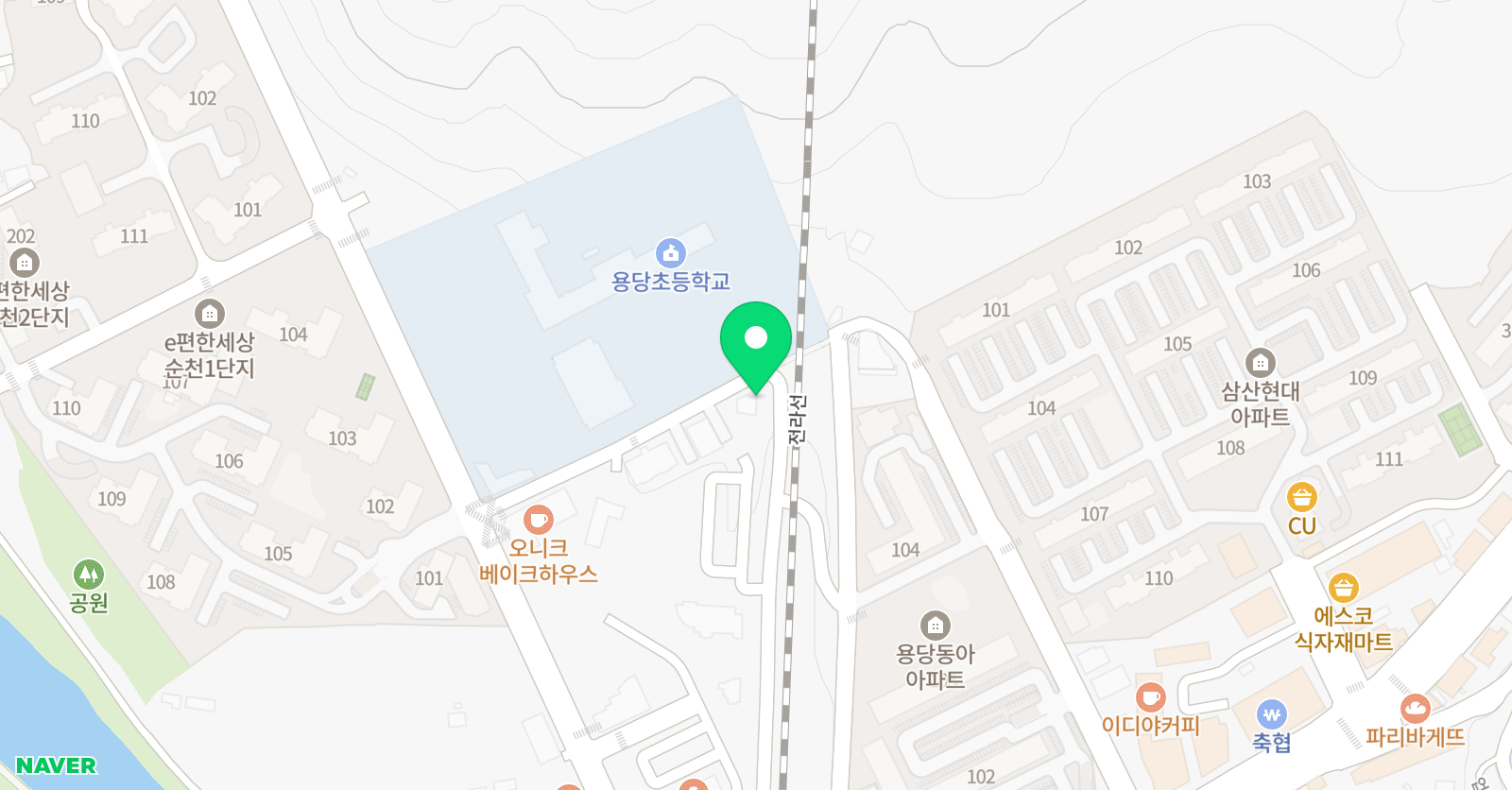 스마트해법 수학 순천용당점 위치