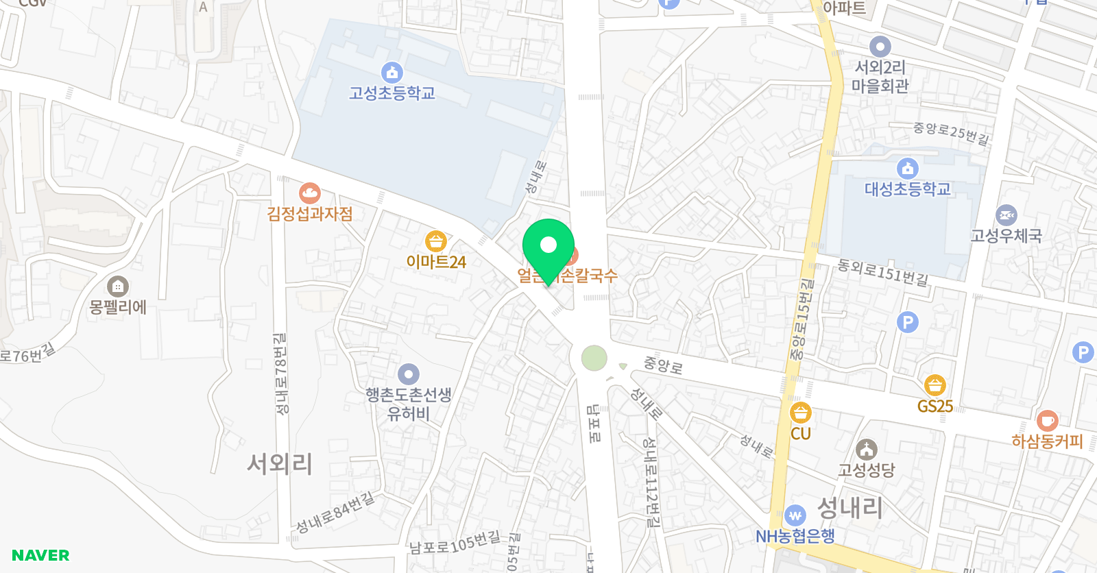 큐브 수학학원 위치