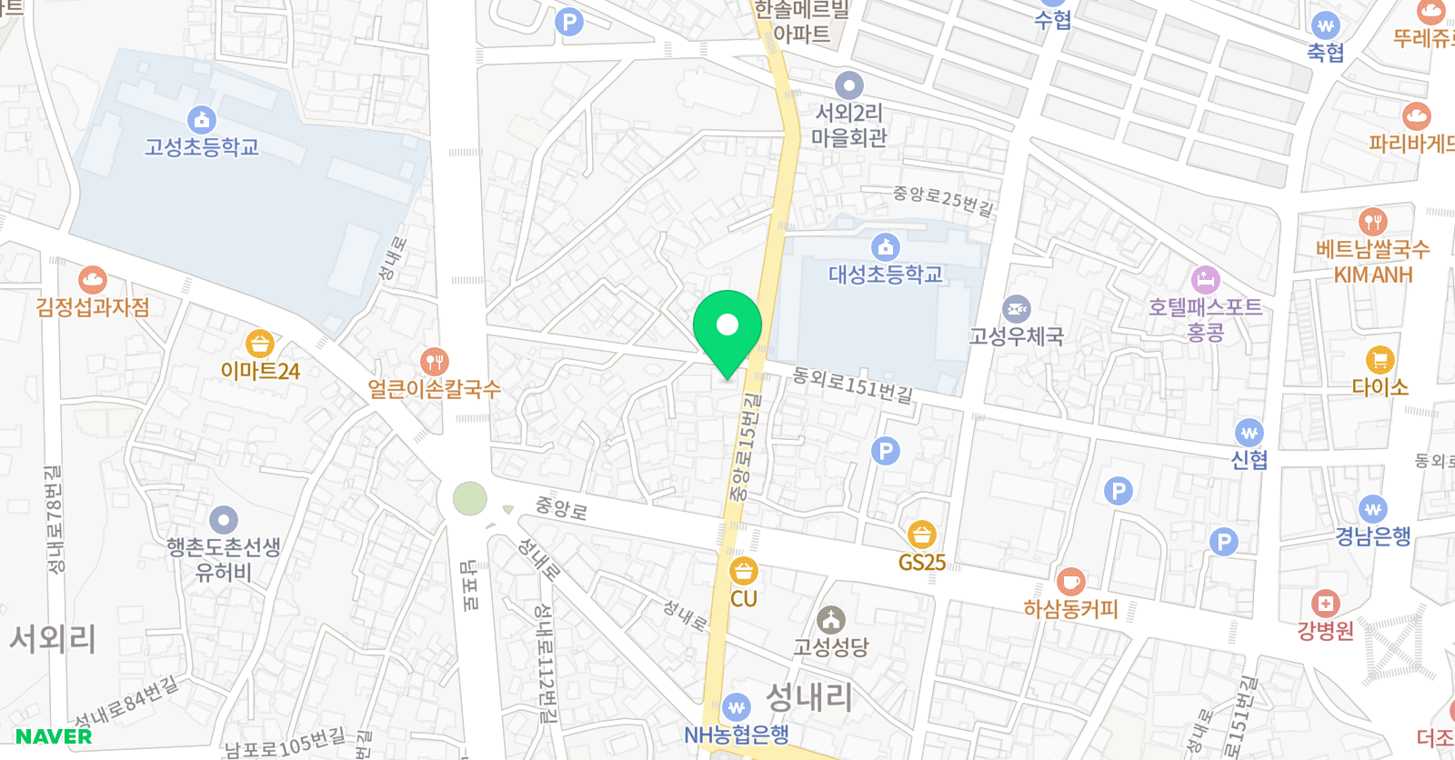 중앙 음악학원 위치