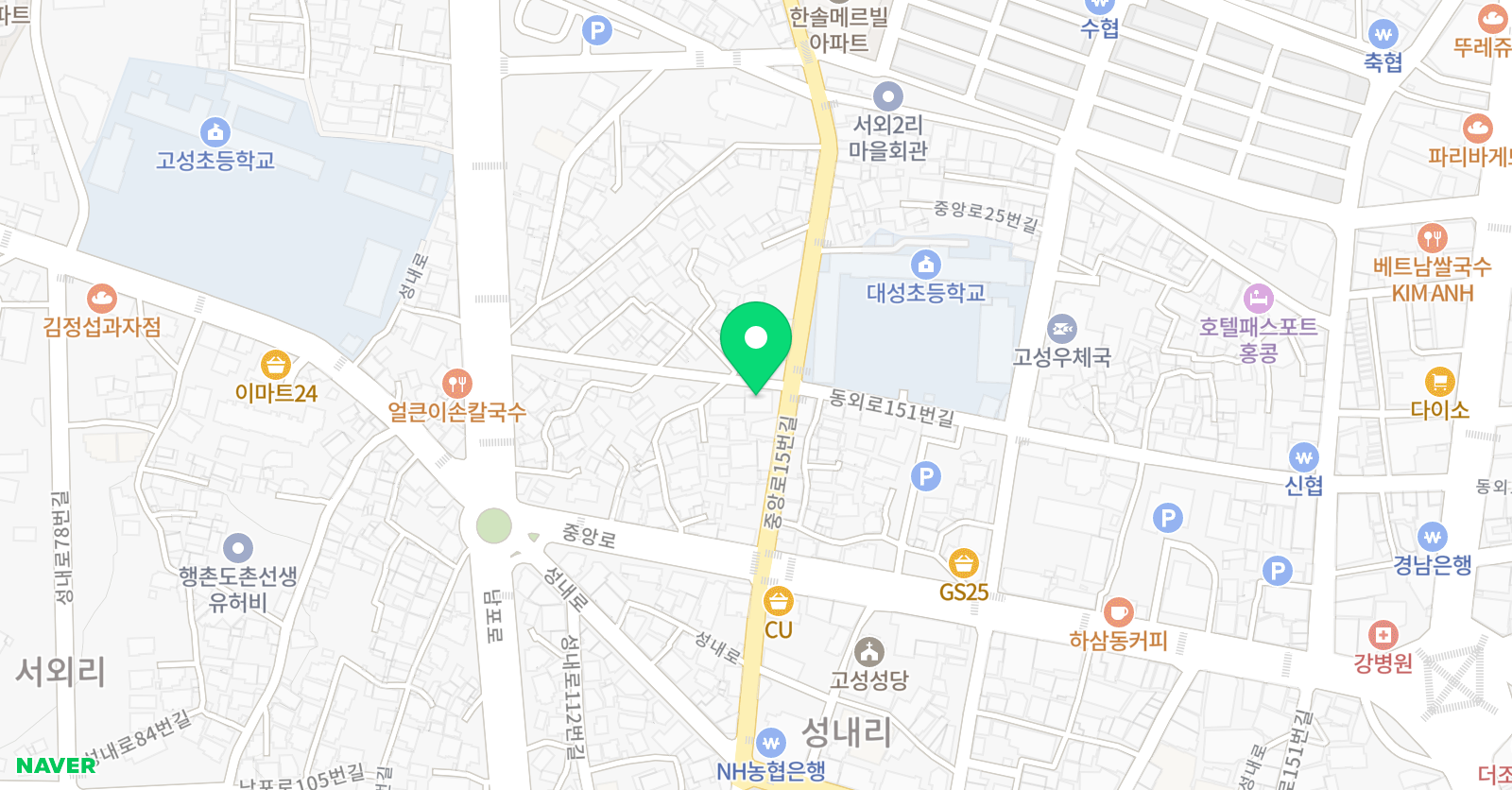 동아스쿨 청솔학원 위치